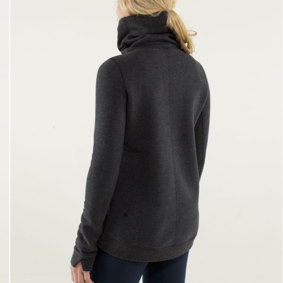 Lululemon Avenue Pullover Heathered Black / Black - Picture 2 of 5